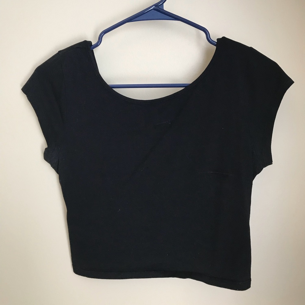 American Eagle Crop Top Criss-Cross Back